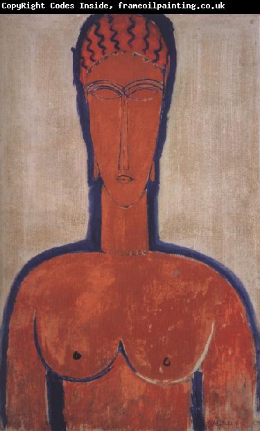 Amedeo Modigliani Large Red Bust (mk39)